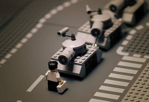 Fotografí­as clásicas en Lego - Plaza de Tiananmen